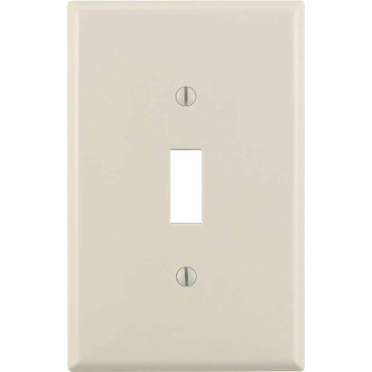 Flexible Leviton 1-Gang Plastic Oversized Toggle Switch Wall Plate Light Almond World-Class