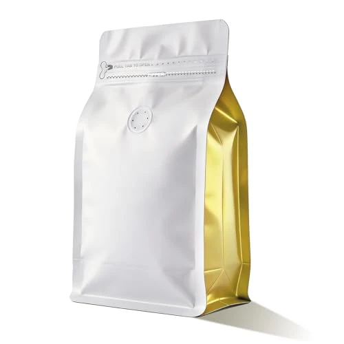 Contemporary Coffee Bags with Valve 60 Count Minimalist
