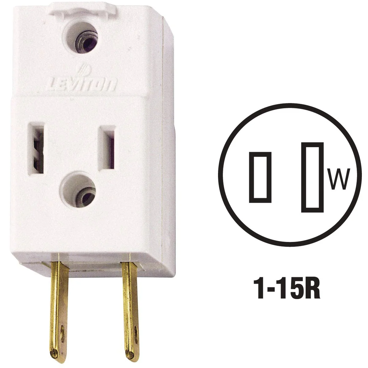 Carefully Designed Leviton White 15A 3-Outlet Cube Tap Sophisticated