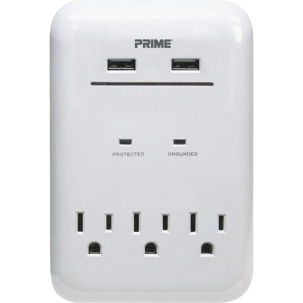 Expertly Made Prime Wire Cable 3 Power 2 USB White Wall Charger Authentic