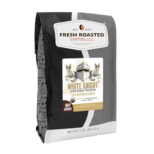 Crafted Organic White Knight Drip Ground Coffee 32 Ounce Natural