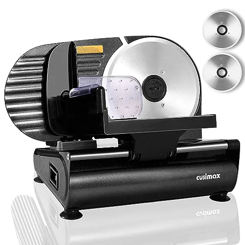 High-End Meat Slicer CUSIMAX Electric Deli Meat Slicer for Home Smart