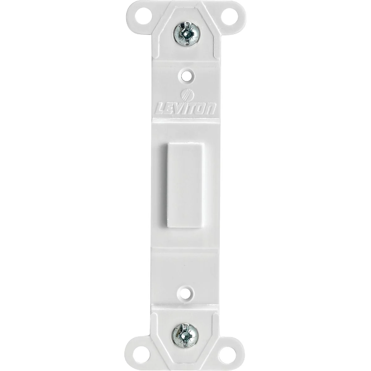 Pure Leviton White Blank Toggle Wall Plate Insert Minimalist