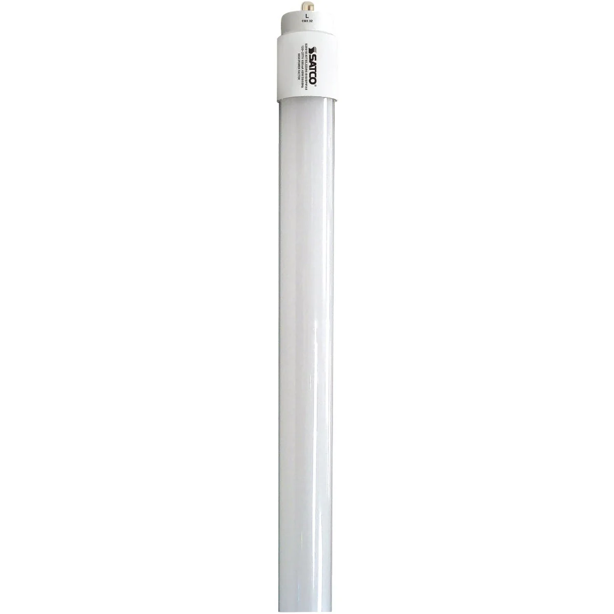 Authentic Satco 59W Equivalent 96 In. Cool White T8 Single Pin Ballast Bypass DLC LED Tube Light Bulb Fine Crafted