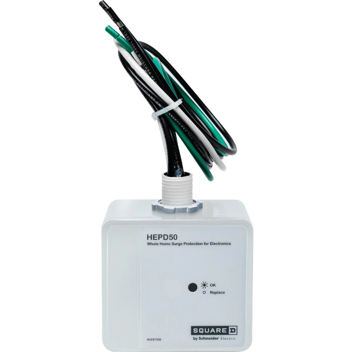 Modern Square D 120V 240V Panel Mounted Whole House Surge Protector Next-Generation