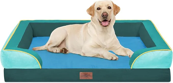 Casual Comfort Expression Orthopedic Dog Bed for Extra Large Dogs 42×30 Inch Waterproof Egg Crate Foam XL Pet Bed with Removable Bolsters Dog Couch with Washable Cover Non-Slip Bottom SeattleAbout ThisOverview Prestigious