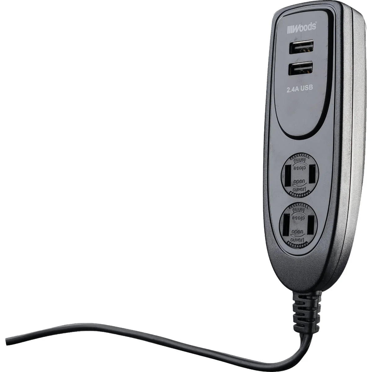 Proven Woods 2 Power 2 USB Black Desktop USB Charger Classic