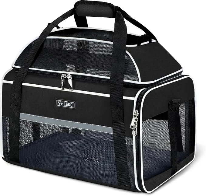Selected Lekereise Top-Expandable Pet Carrier 18x13x9.5 Inch Southwest Frontier Airline Minimalist