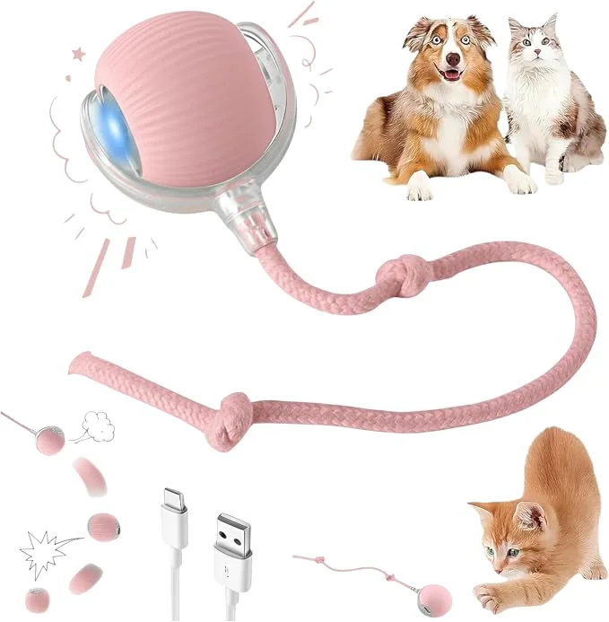 Reliable Interactive Electric Automatic Rolling Moving Rechargeable Self Play Smooth
