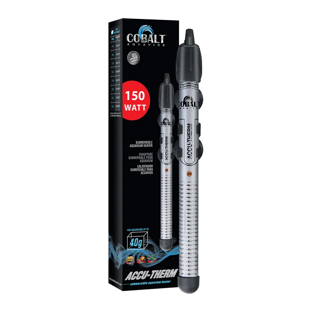 Convenient Cobalt Aquatics Accu-Therm Submersible Heater 150W Contemporary