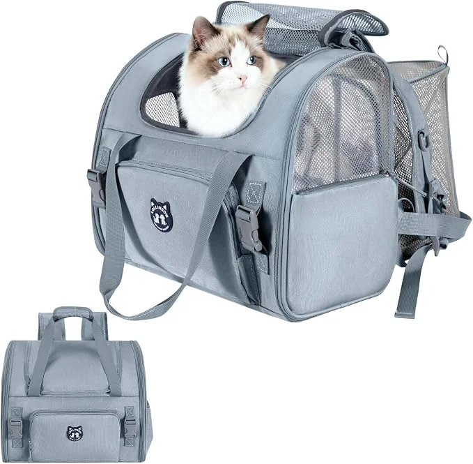 Powerful Lollimeow Expandable Cat Carrier Backpack Reusable