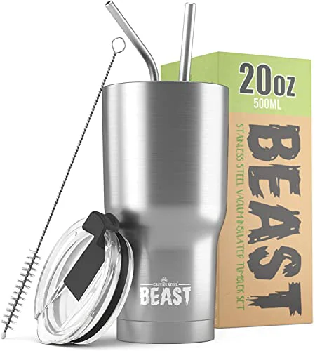 Flexible Beast 20 oz Tumbler Stainless Steel Vacuum Insulated Coffee Ice Cup Double Wall Travel Flask Sustainable