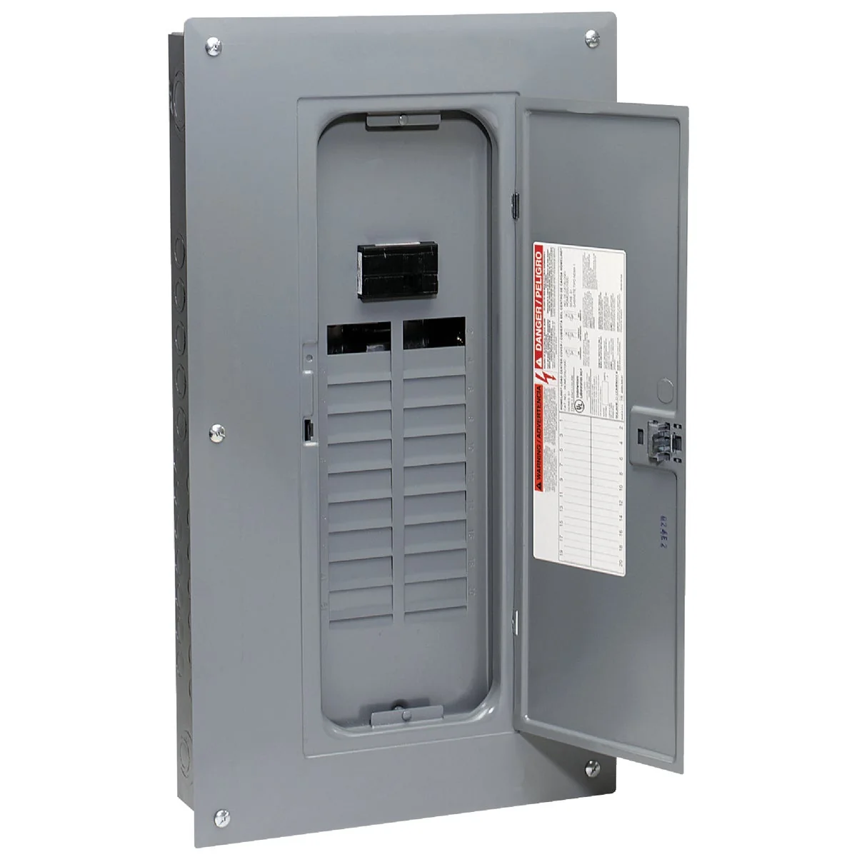 Solid Square D Homeline 100A 20-Space 40-Circuit Indoor Main Breaker Plug-on Neutral Load Center Premium