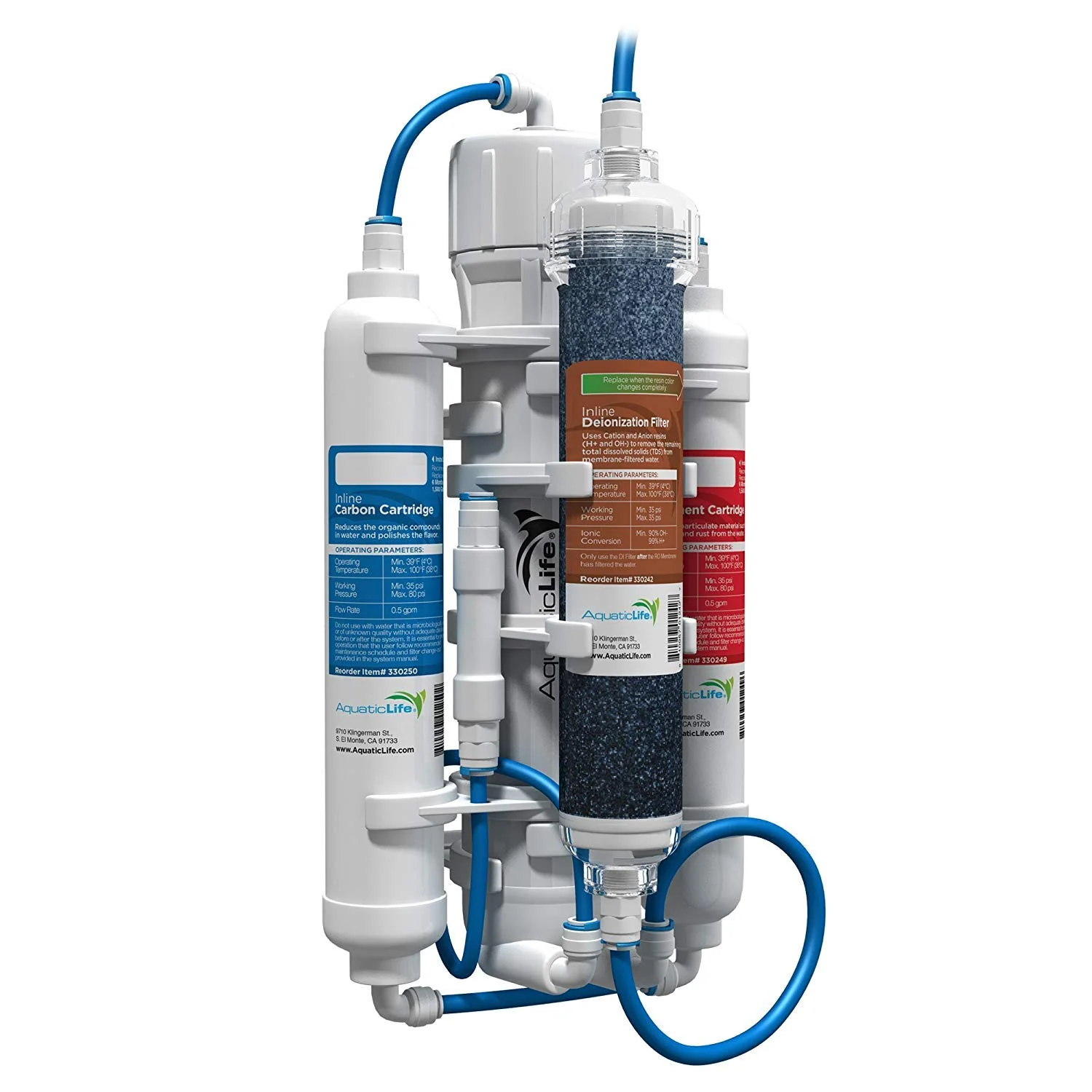 Responsible Aquatic Life RO Buddie 4-Stage RO DI System — 50 GPD Aquarium Water Filtration Fashionable