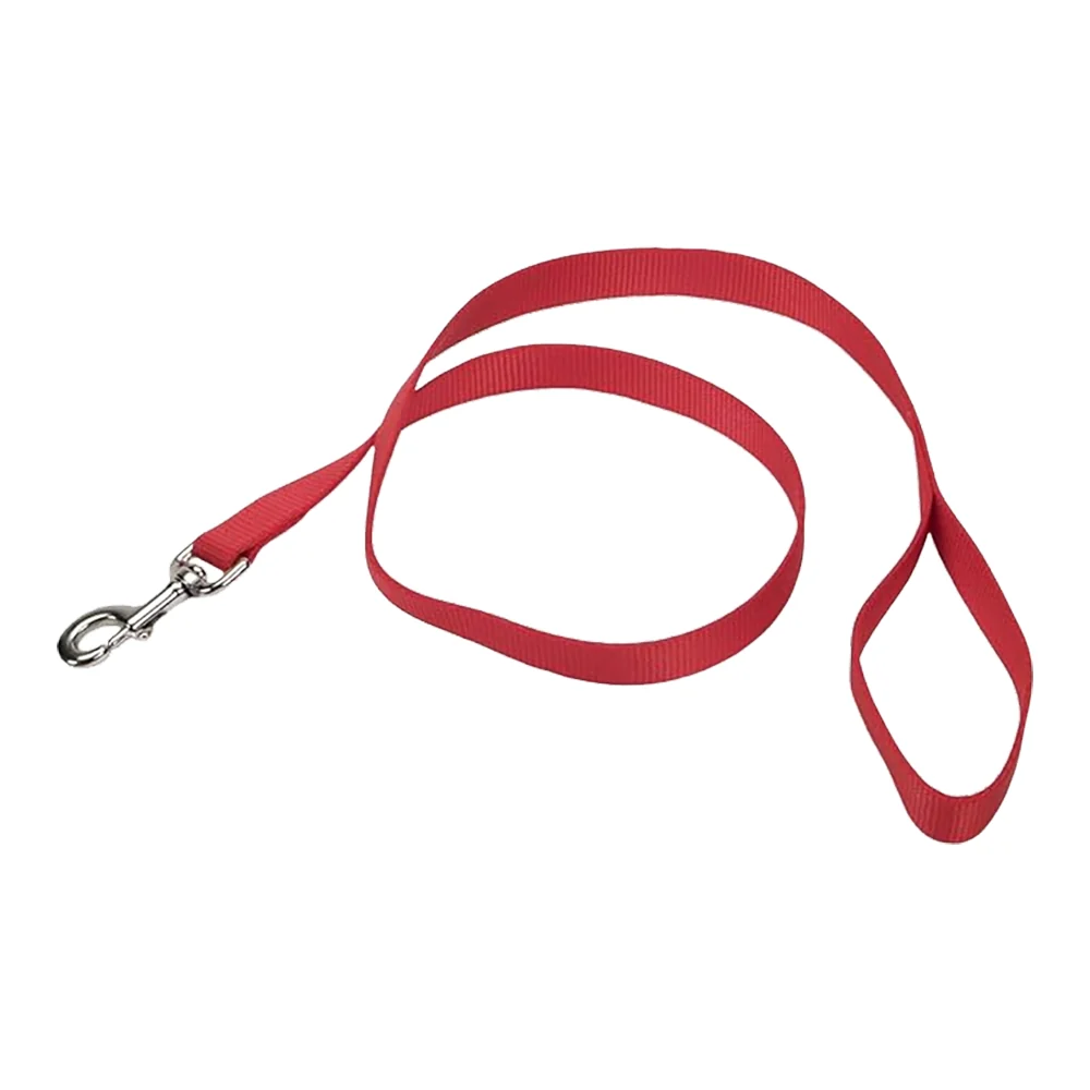 Reliable Coastal Single-Ply Nylon Dog Leash Red 5 8 in X 6 ft Verified