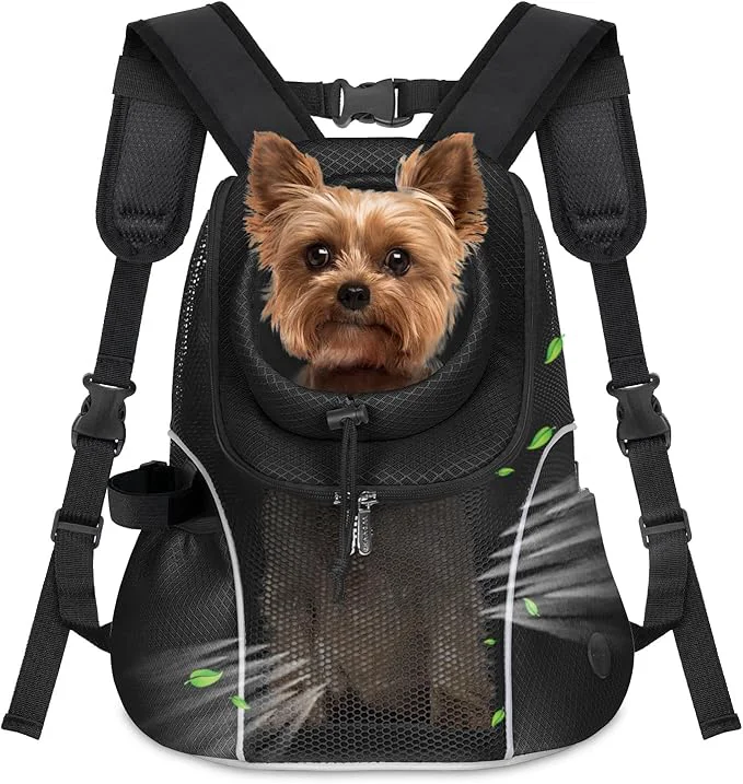 Next-Generation WOYYHO Pet Dog Carrier Backpack Small Dog Front Backpack Ventilated Mesh Dog Sustainable