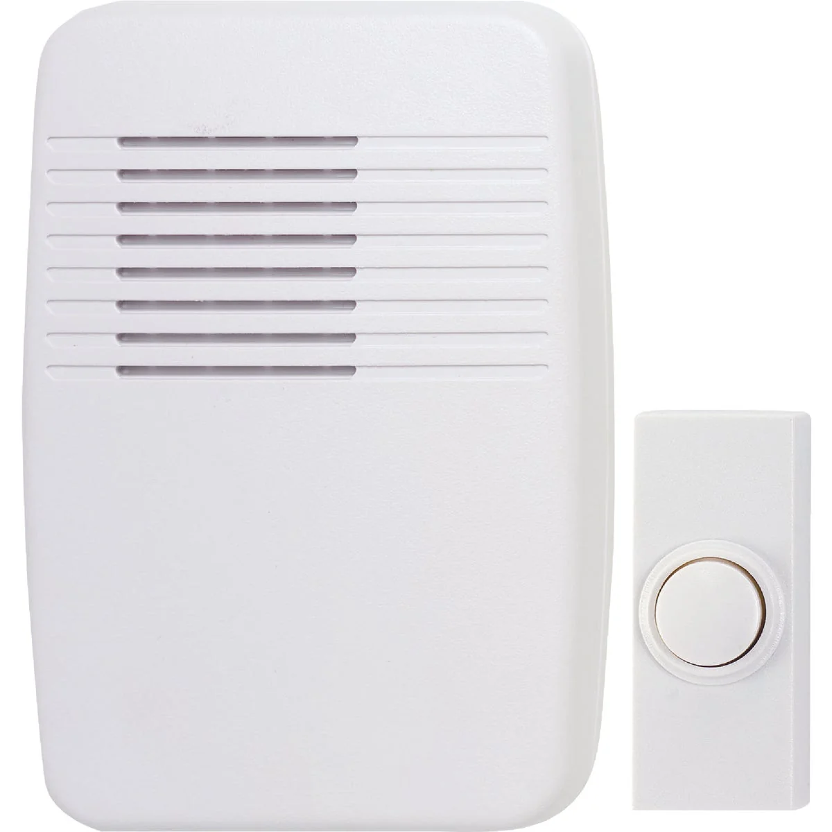 Advanced Heath Zenith Plug-In Battery Operated White Wireless Door Chime Artisan