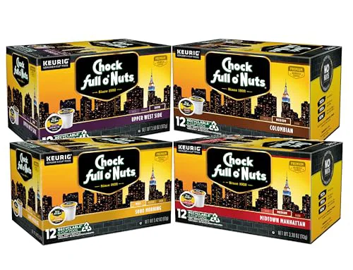 Sustainable K-Cup Pods – Variety Pack 4 Packs of 12 K-Cup Pods 48 Count Soft