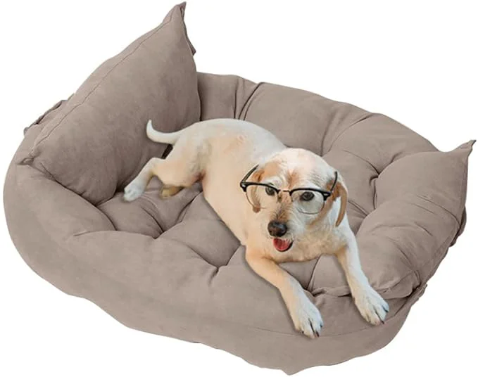 Unique Comfy Calming Dog Beds for Small Medium Large Dogs Anti Anxiety Dog Bed Self Warming Dog Bed Outdoor and Indoor Cat Beds for Indoor Cats Kennel Bed for Pet Small 10x12inch Khaki About ThisOverview Smart