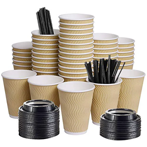Certified Disposable Paper Coffee Cups with Lids Innovative