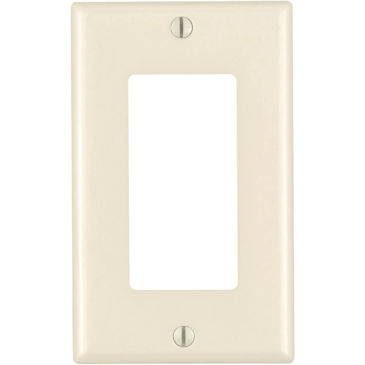 Optimized Leviton Decora 1-Gang Nylon Rocker Decorator Wall Plate Light Almond Clean