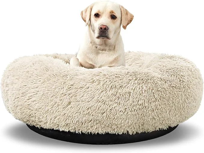 Reliable Washable Dog Round Bed – Large Donut Dog Bed Comfy Calming CuddlerAbout ThisOverview Excellent