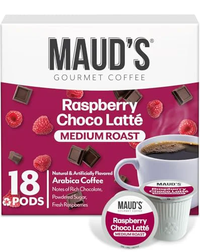 Practical Raspberry Chocolate Flavored Coffee Pods 18 Count Functional