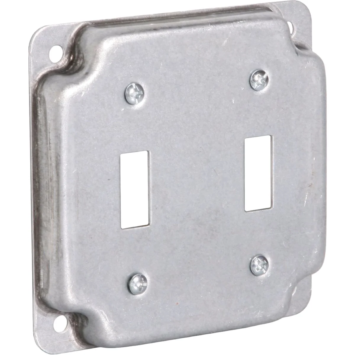 Trusted Raco 2-Toggle Switch 4 In. x 4 In. Square Device Cover Minimalist