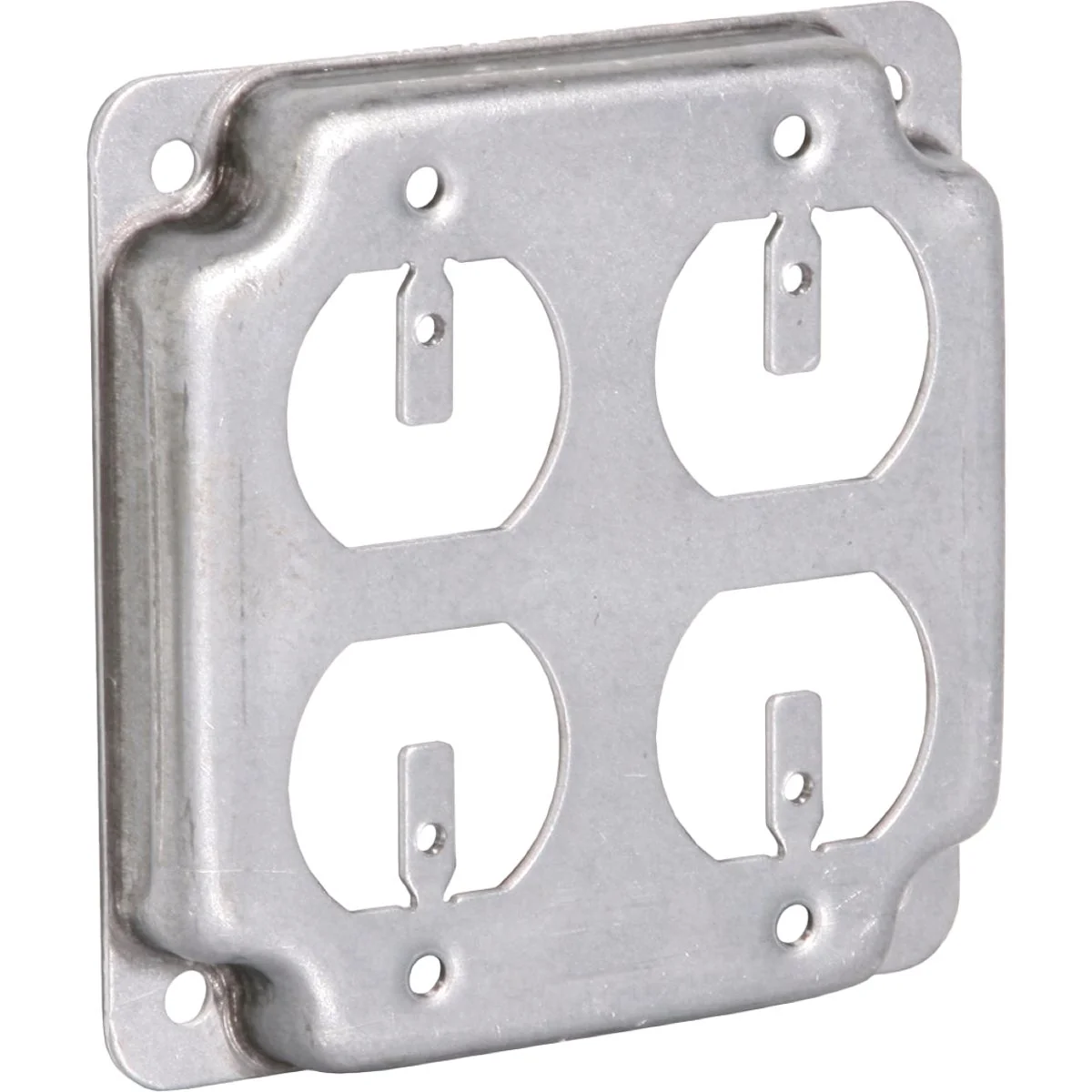 Flexible Raco 2-Duplex Receptacles 4 In. x 4 In. Square Device Cover Quality