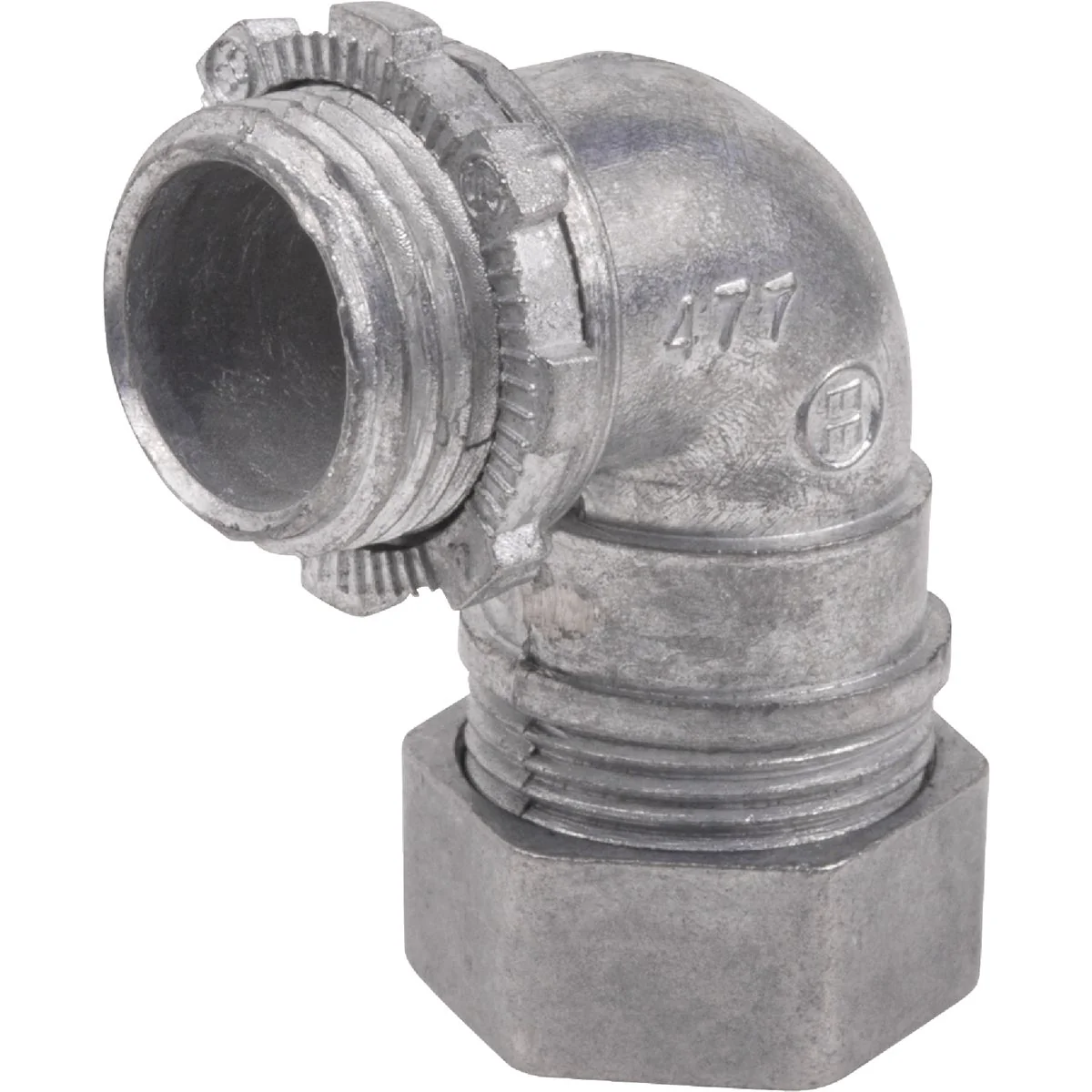 World-Class Halex 3 4 In. Compression 90-Degree EMT Conduit Connector Secure