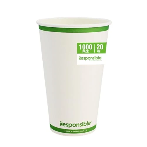 Clean 20 oz Paper Hot Cups 20 Count Comfortable