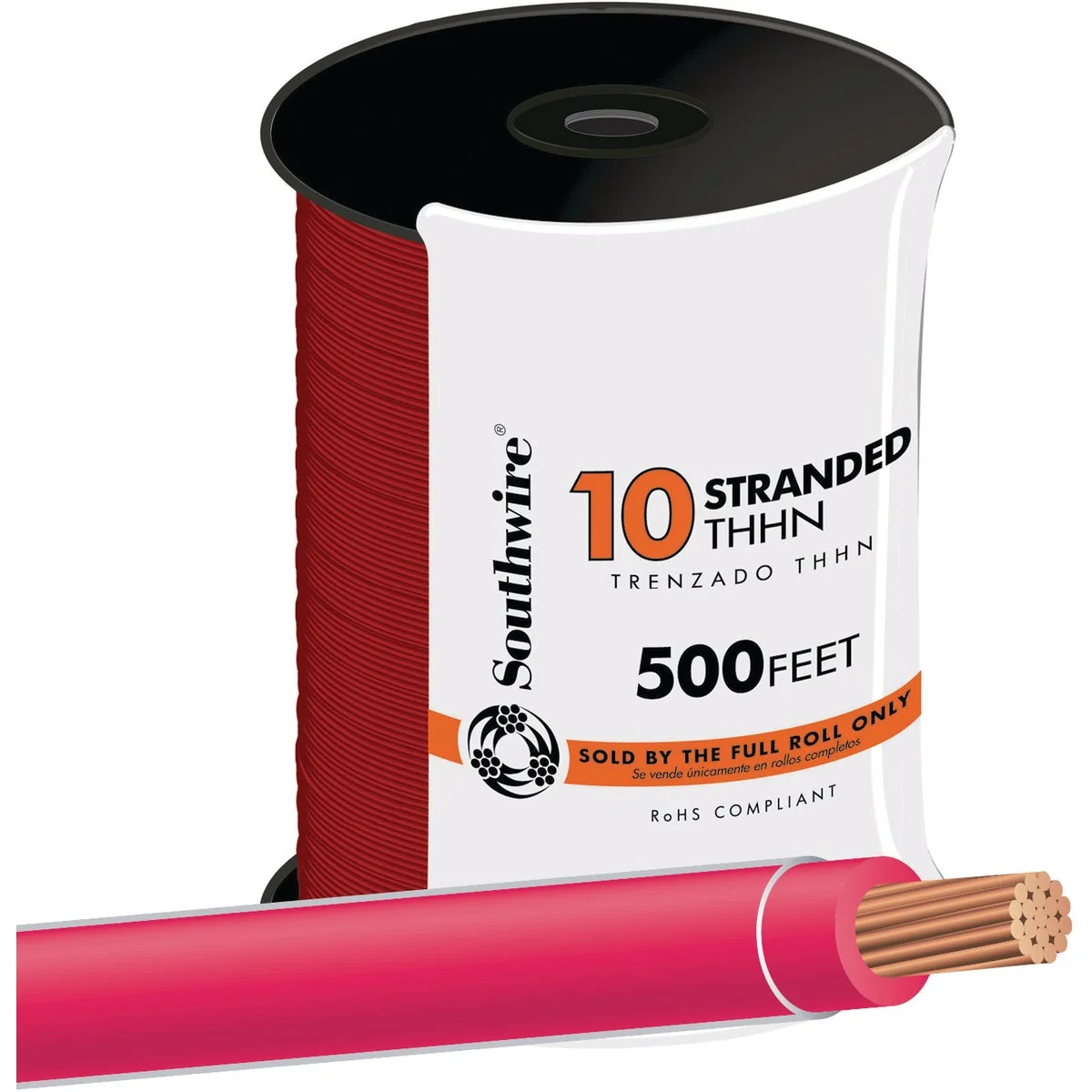 Eco-Friendly Southwire 500 Ft. 10 AWG Stranded Red THHN Electrical Wire Healthy