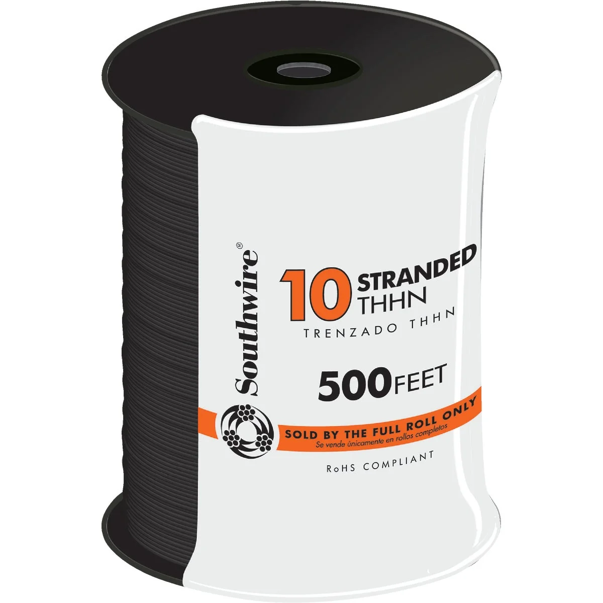 Expertly Made Southwire 500 Ft. 10 AWG Stranded Black THHN Electrical Wire Comfortable