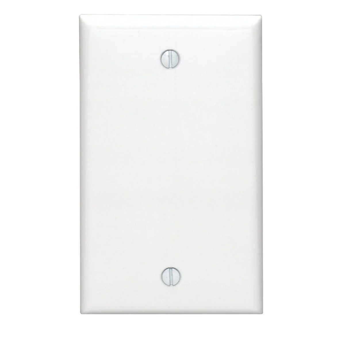 Advanced Leviton 1-Gang Standard Nylon Blank Wall Plate White High-End