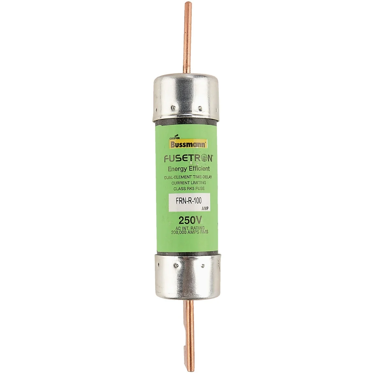 Smooth Bussmann 100A FRN-R Cartridge Heavy-Duty Time Delay Cartridge Fuse Authentic
