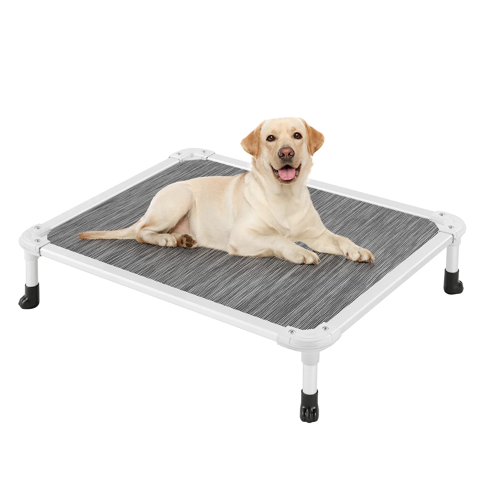 Stylish Veehoo Chew-Proof d Dog Bed with Aluminum Frame Textilene Mesh Reliable