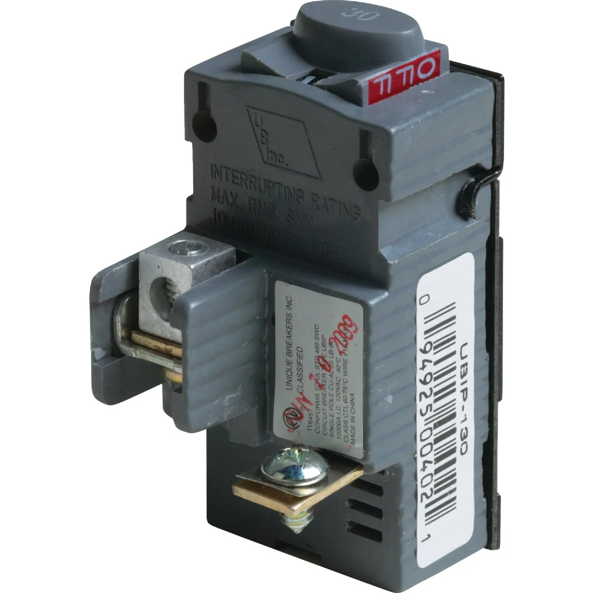 Enhanced Connecticut Electric 30A Single-Pole Standard Trip Packaged Circuit Breaker For Pushmatic Pure