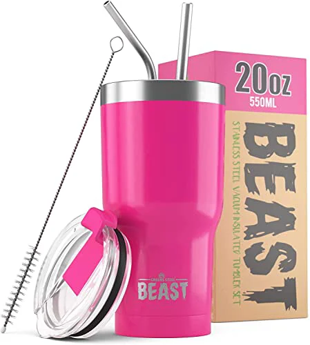 Original Design Beast 20 oz Tumbler Stainless Steel Vacuum Insulated Coffee Ice Cup Double Wall Travel Flask Certified
