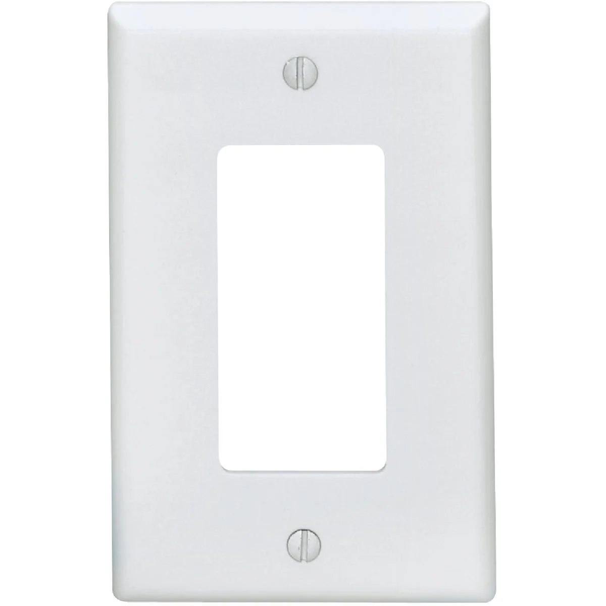 Recyclable Leviton Mid-Way 1-Gang Smooth Plastic Rocker Decorator Wall Plate White Sustainable