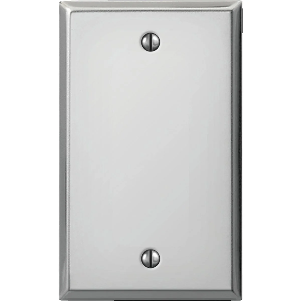 Organic Amerelle 1-Gang Standard Stamped Steel Blank Wall Plate Polished Chrome Efficient