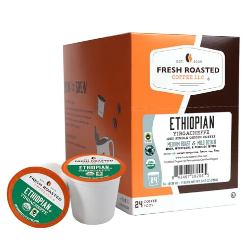 Easy-to-Use Organic Ethiopian Yirgacheffe K 24 Count Flexible