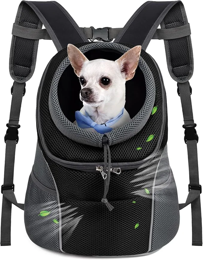 Sustainable WOYYHO Pet Dog Carrier Backpack Small Dog Front Backpack Ventilated Dog Carrier Elite
