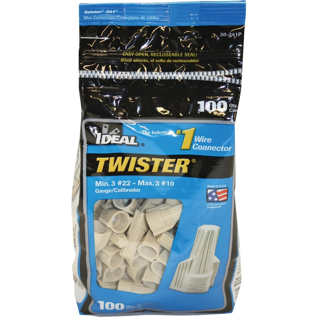 Advanced I Twister Medium Tan Copper to Copper Wire Connector 100-Pack Consistent