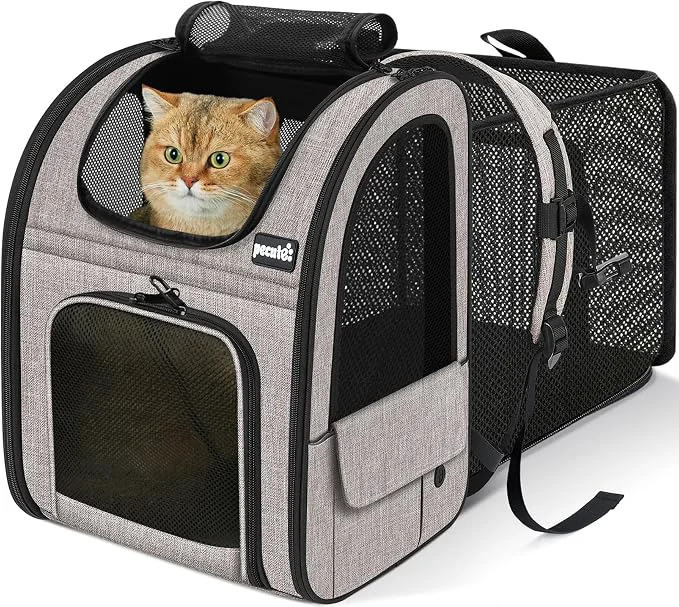 Fine Crafted Pecute Cat Backpack Carrier Expandable Pet Backpack Reusable