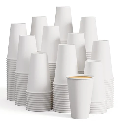 Easy-to-Use 210 Pack 16 oz Disposable Paper Coffee Cup 210 Count Casual