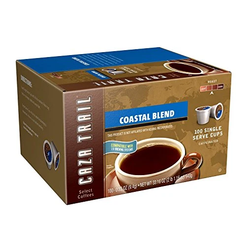 Detailed Coffee Pods Coastal Blend 100 Count Safe