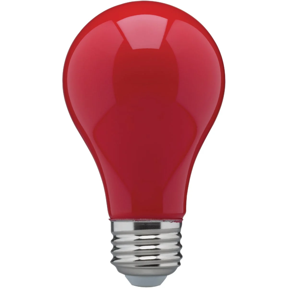 Original Satco Nuvo 60W Equivalent Red A19 Medium LED Party Light Bulb Professional