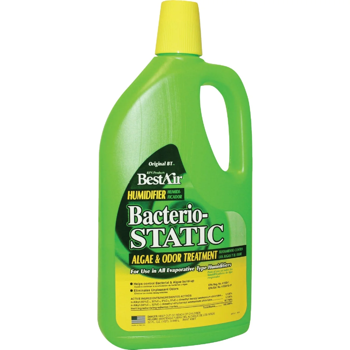 Expertly Made Air Bacteriostatic 32 Oz. Humidifier Water Treatment Secure