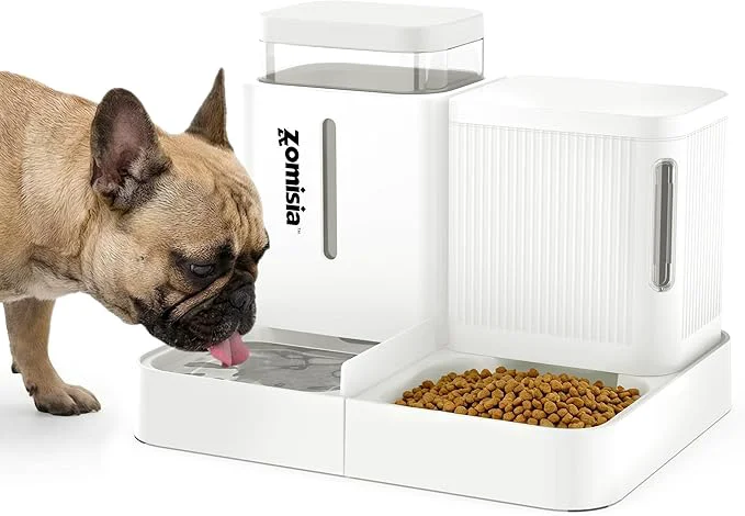 Original Gravity Dog Food and Water Dispenser 2 in 1 Automatic Dog Feeder Modern