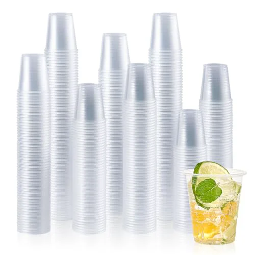 Premium Material 2000 Pack 5 OZ Clear Small Disposable Cold Plastic Cups for Bathroom 2000 Count World-Class